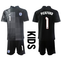 England Jordan Pickford #1 Målvakt Hemmatröja Barn VM 2022 Kortärmad (+ Korta byxor)